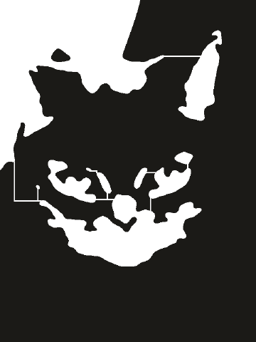 Cat photo turned into a bold one-layer vinyl decal