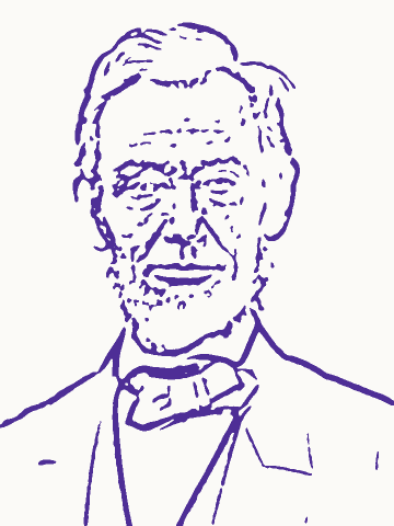 Portrait photo turned into tattoo transfer linework